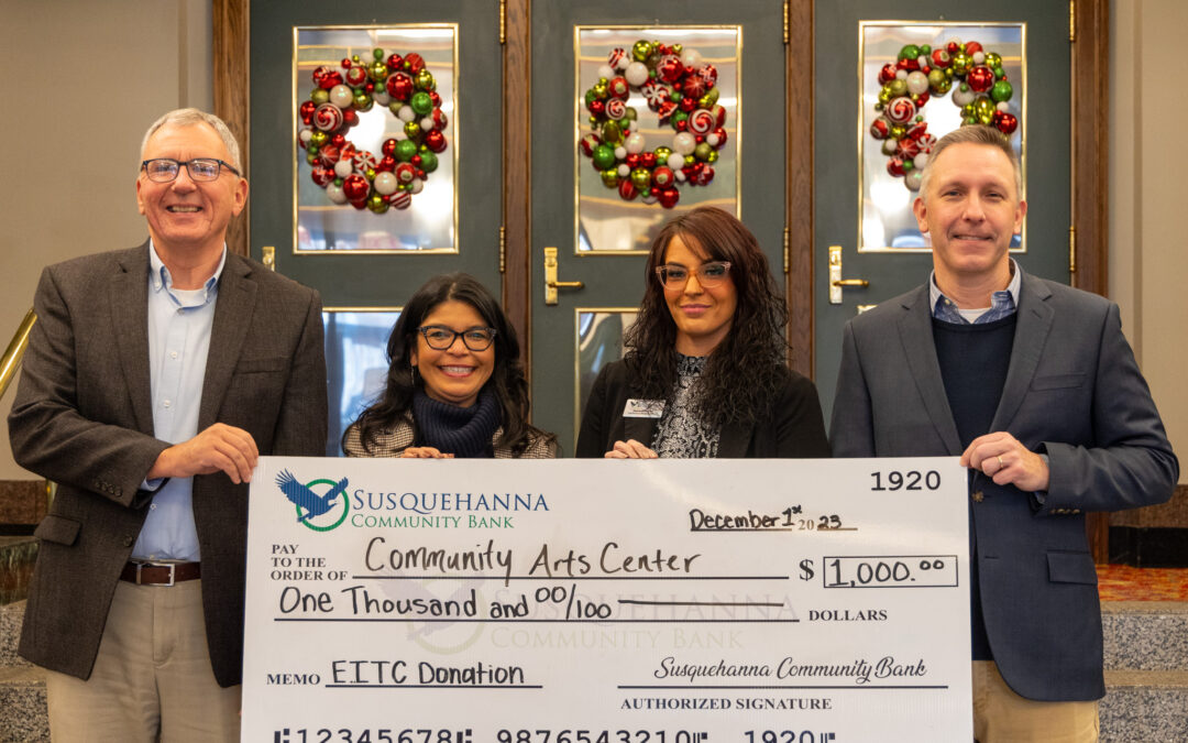 Community Arts Center awarded $1,000 from Susquehanna Community Bank